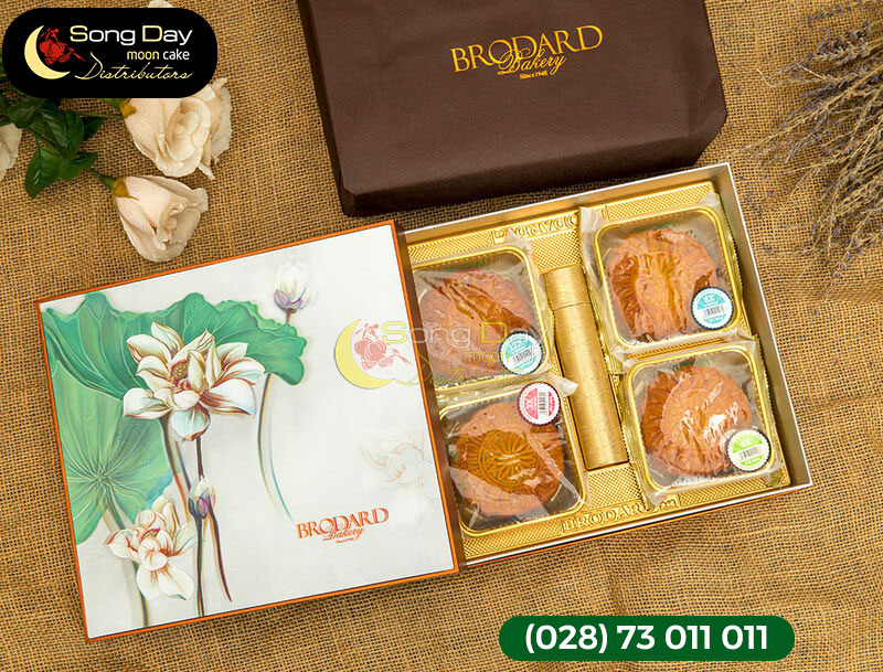hộp bánh trung thu brodard 4 bánh 2020
