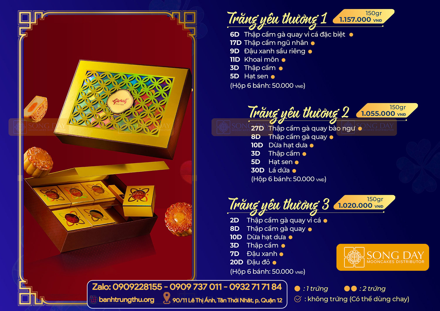 combo trăng yêu thương trung thu givral
