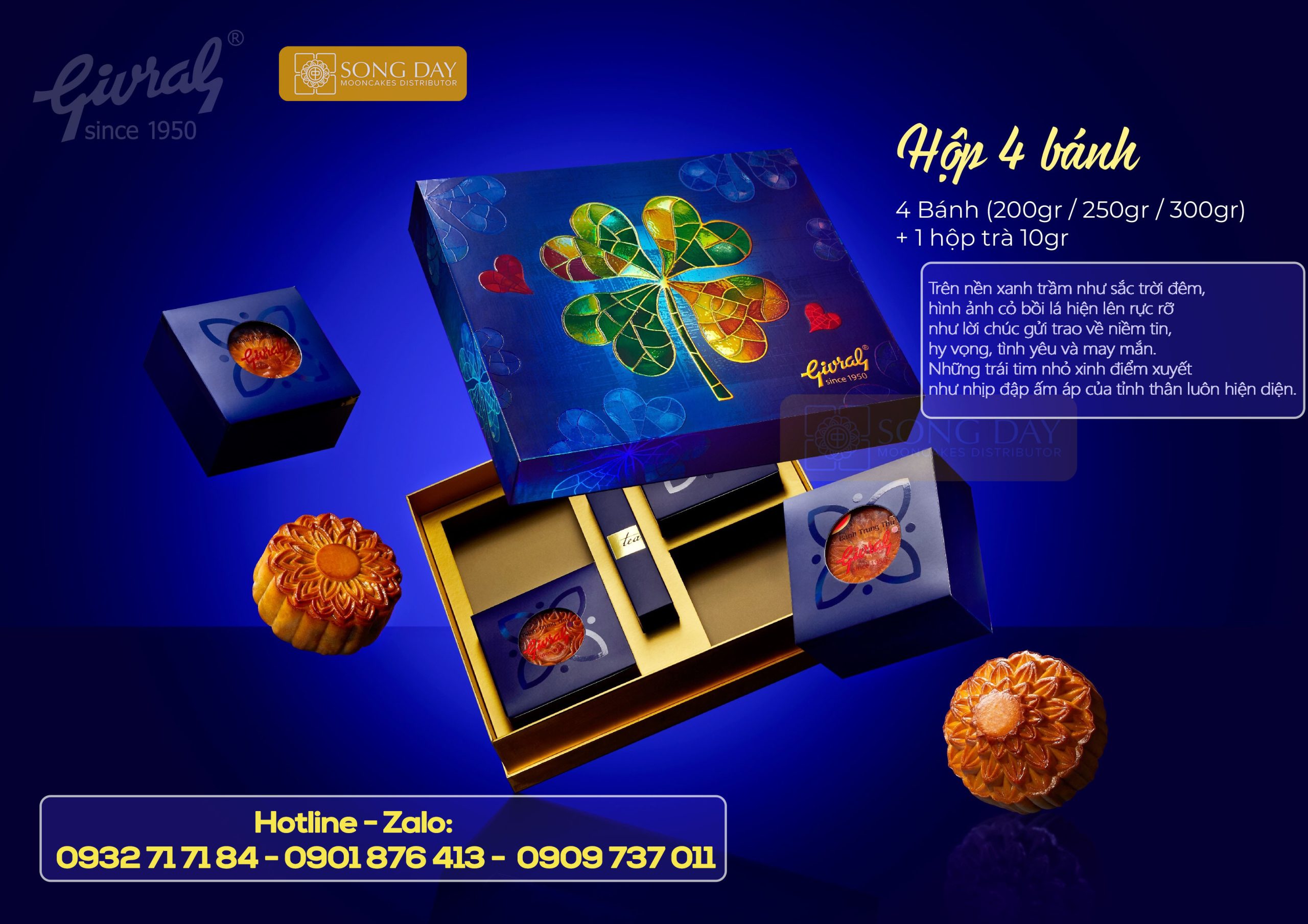 mẫu hộp bánh trung thu givrak hộp 4 bánh lớn